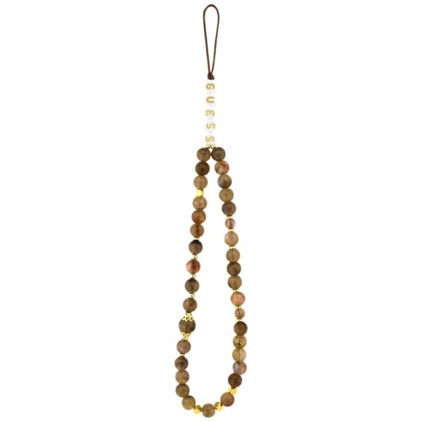 Original Case GUESS 4G Strap Triangle Logo MagSafe for Iphone 17 brown