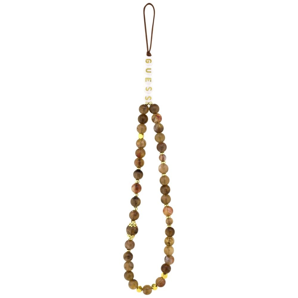 Original Case GUESS 4G Strap Triangle Logo MagSafe for Iphone 17 brown