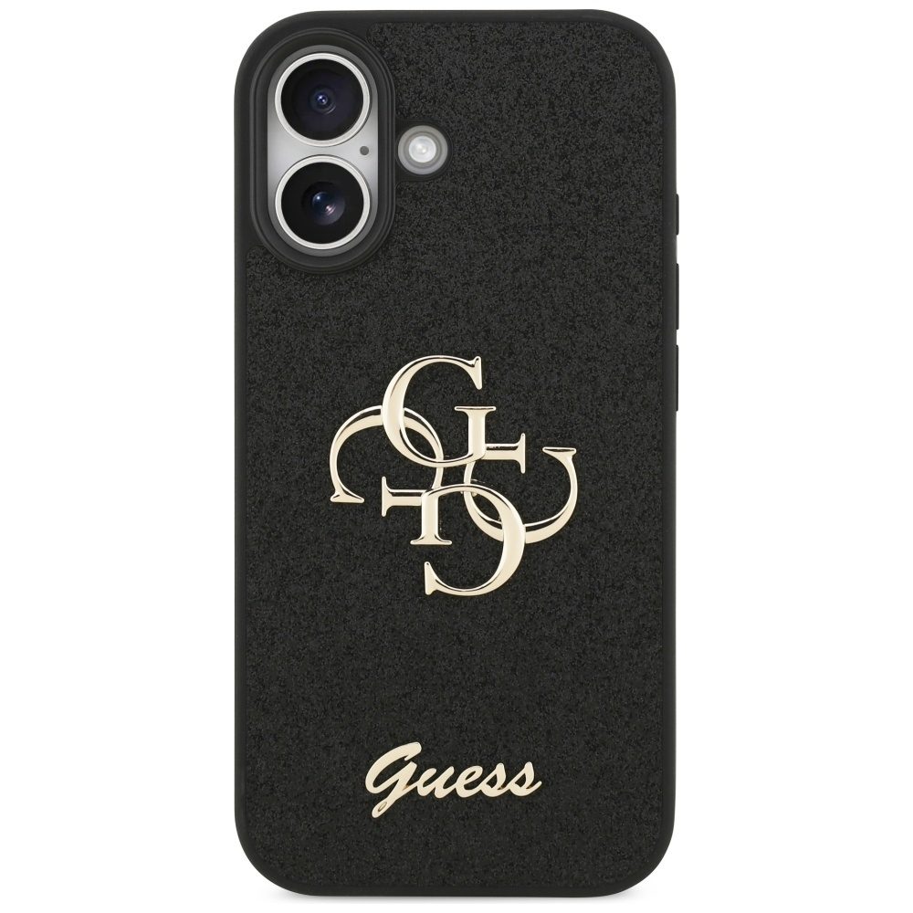 Original Case GUESS Fixed Glitter Big 4G for Iphone 17 black