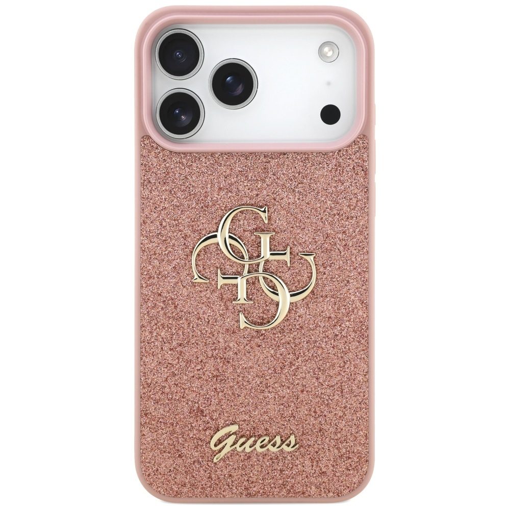 foto_add-330142 Original Case GUESS Fixed Glitter Big 4G for Iphone 17 Pro Max pink