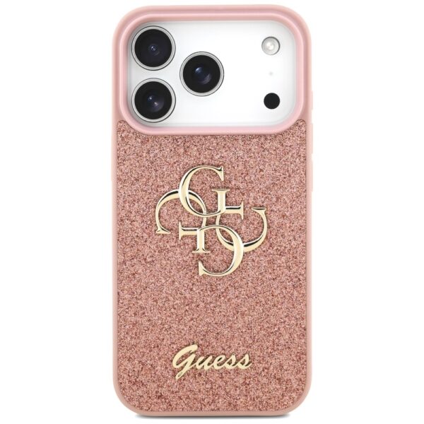 foto_add-330163 Original Case GUESS Fixed Glitter Big 4G for Iphone 17 Pro pink
