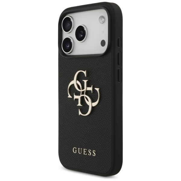 foto_add-330183 Original Case GUESS Grained Big 4G & Classic Logo for Iphone 17 Pro black