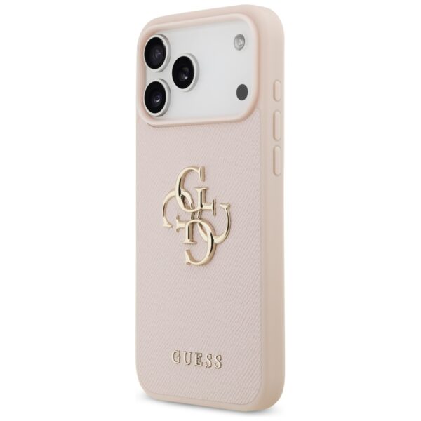 foto_add-330197 Original Case GUESS Grained Big 4G & Classic Logo for Iphone 17 Pro Max pink