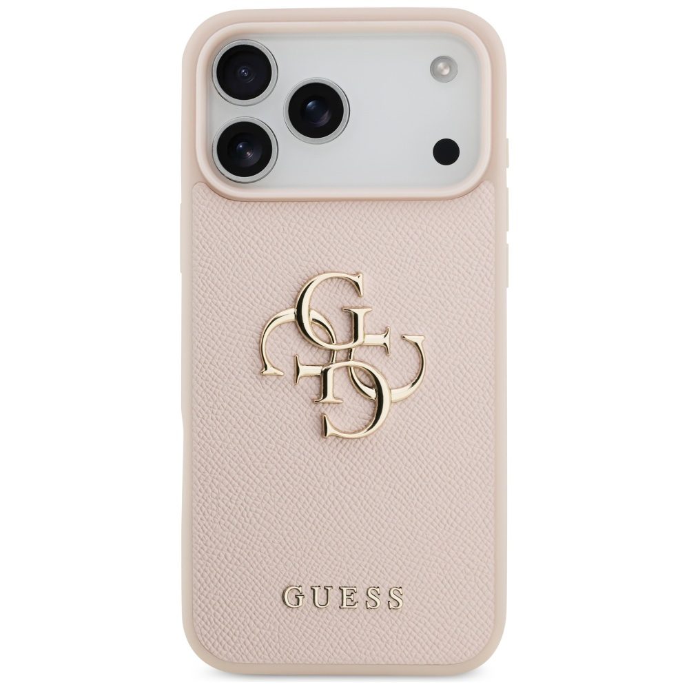 foto_add-330198 Original Case GUESS Grained Big 4G & Classic Logo for Iphone 17 Pro Max pink
