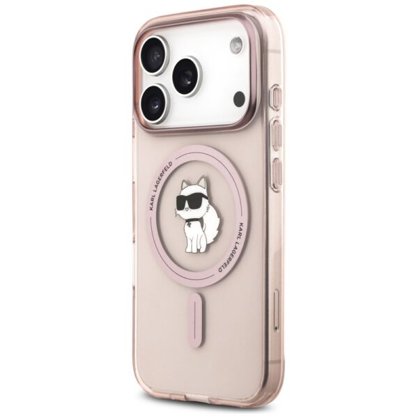 Original Pouch KARL LAGERFELD IML Choupette MagSafe for Iphone 17 Pro pink