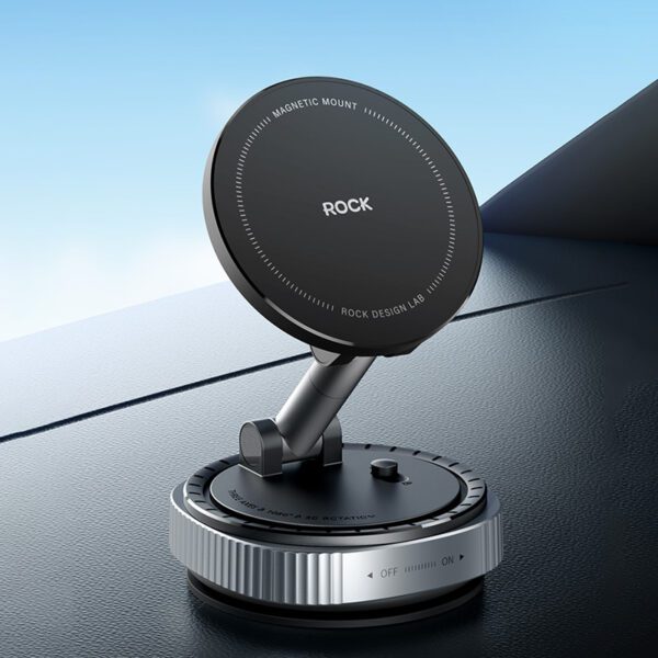 Rock Car holder QS6 vacuum magnetic black