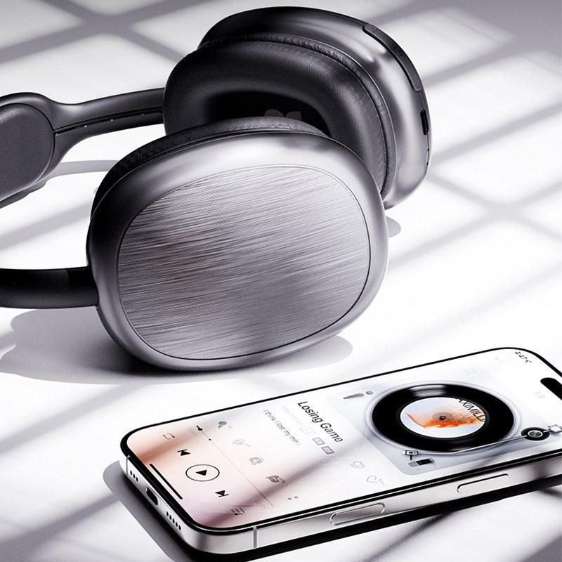 Rock Headphones O5 bluetooth grey