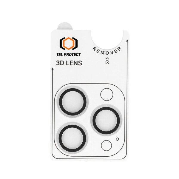 foto_add-331568 Tempered glass Tel Protect 3D Lens on camera for Iphone 17 Pro/17 Pro Max transparent (lens 3 pieces)