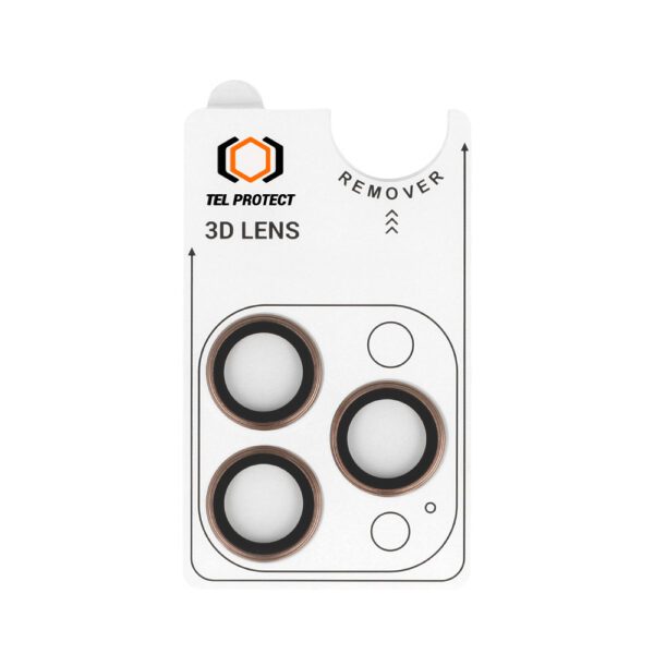 foto_add-331580 Tempered glass Tel Protect 3D Lens on camera for Iphone 17 Pro/17 Pro Max titanium (lens 3 pieces)