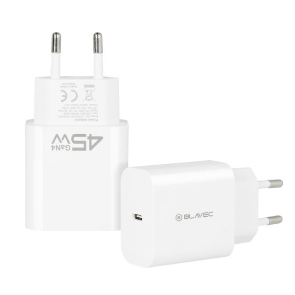 Blavec Wall charger BC-7 GaN4 - Type C - PD QC 45W 3A (TCBC7G4-CW453A) white