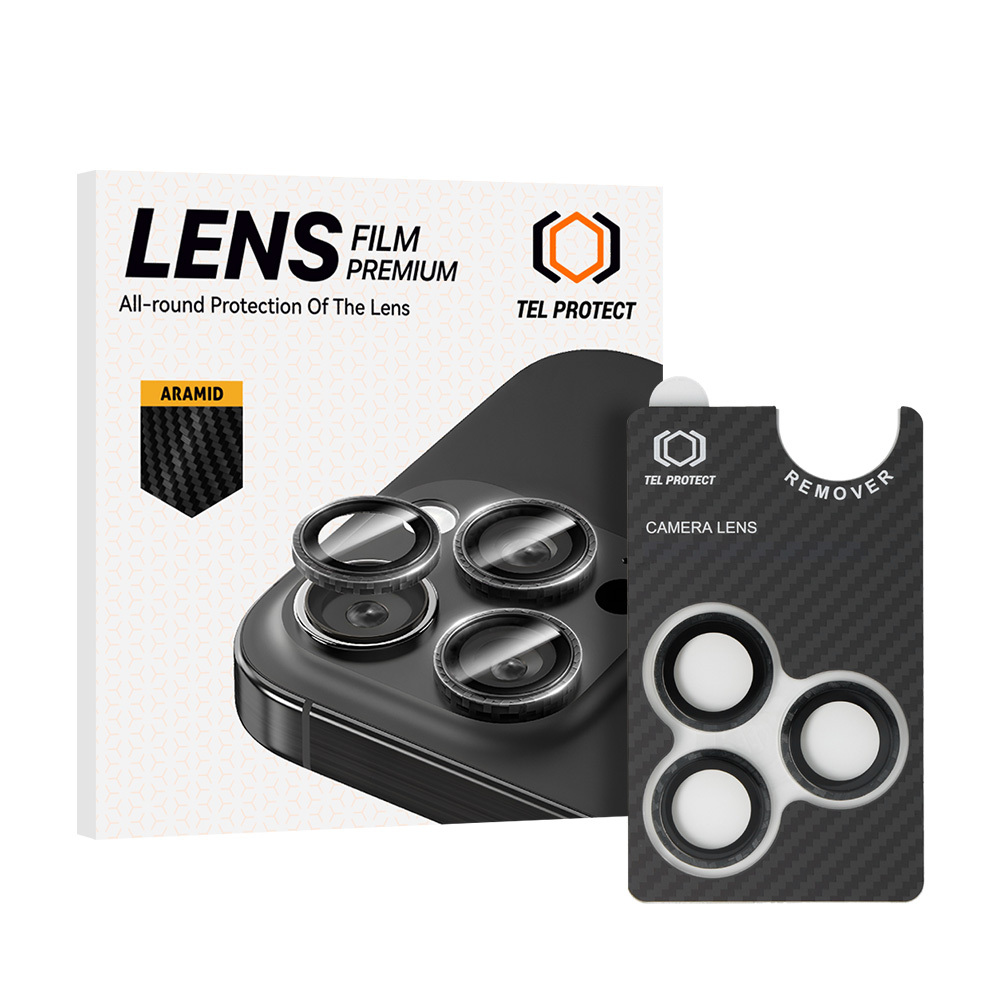 Tempered glass Tel Protect 3D Lens Aramid Series on camera for Samsung Galaxy S24 Ultra (lens 5 pieces)