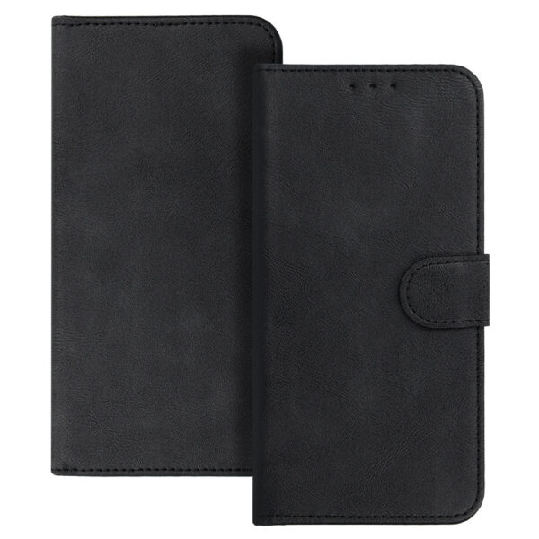 COMMON Universal Book Case (SIZE L) for Iphone 6 Plus/7 Plus/8 Plus/Xs Max/11 Pro Max/Samsung S20 FE/S21 FE/S10 Plus/A10/A32/A54/Xiaomi 12 Lite/Huawei P30 Pro black