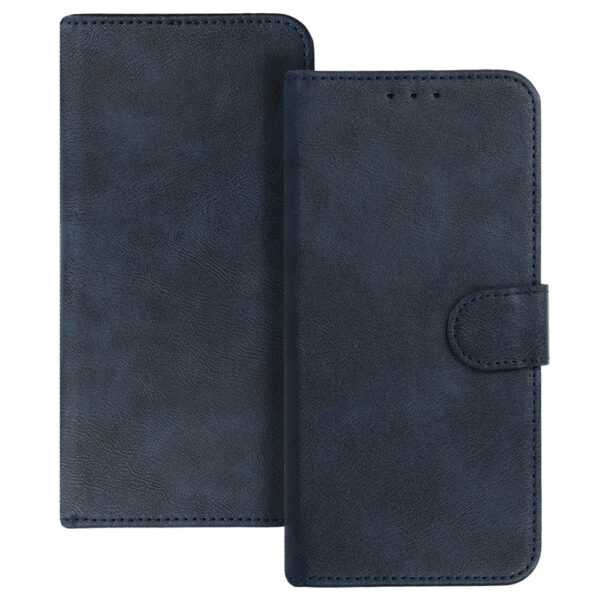 COMMON Universal Book Case (SIZE L) for Iphone 6 Plus/7 Plus/8 Plus/Xs Max/11 Pro Max/Samsung S20 FE/S21 FE/S10 Plus/A10/A32/A54/Xiaomi 12 Lite/Huawei P30 Pro navy