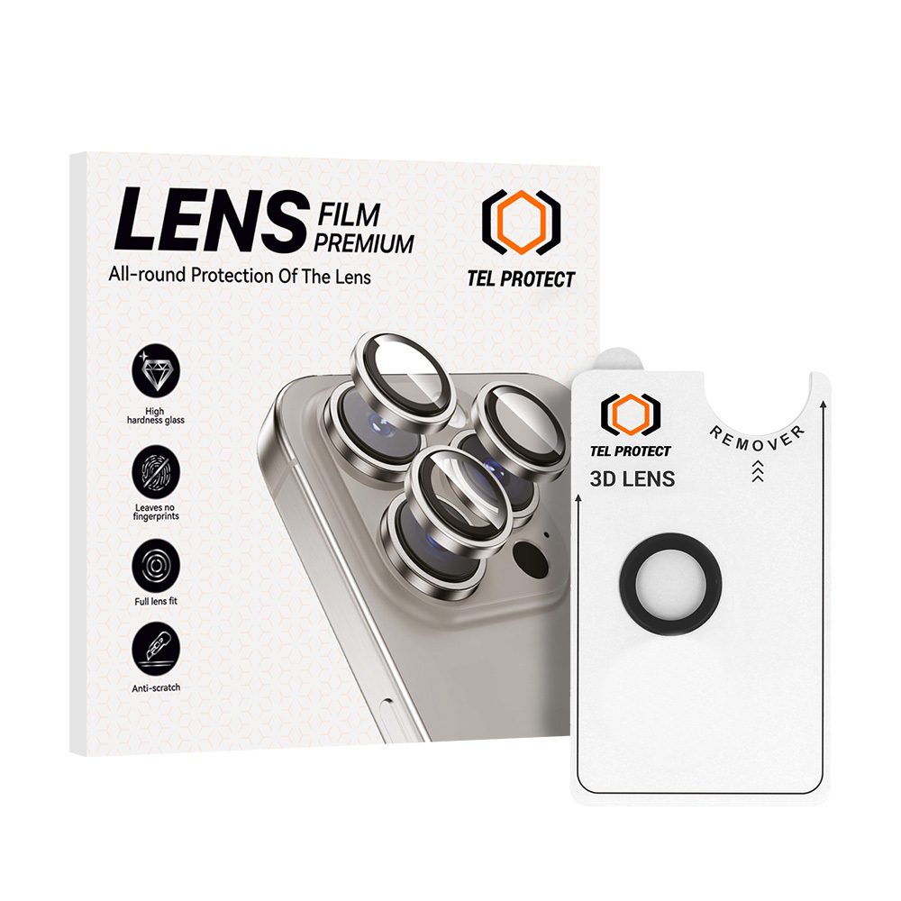 product-103357 Tempered glass Tel Protect 3D Lens on camera for Iphone 17 Air black (lens 1 piece)