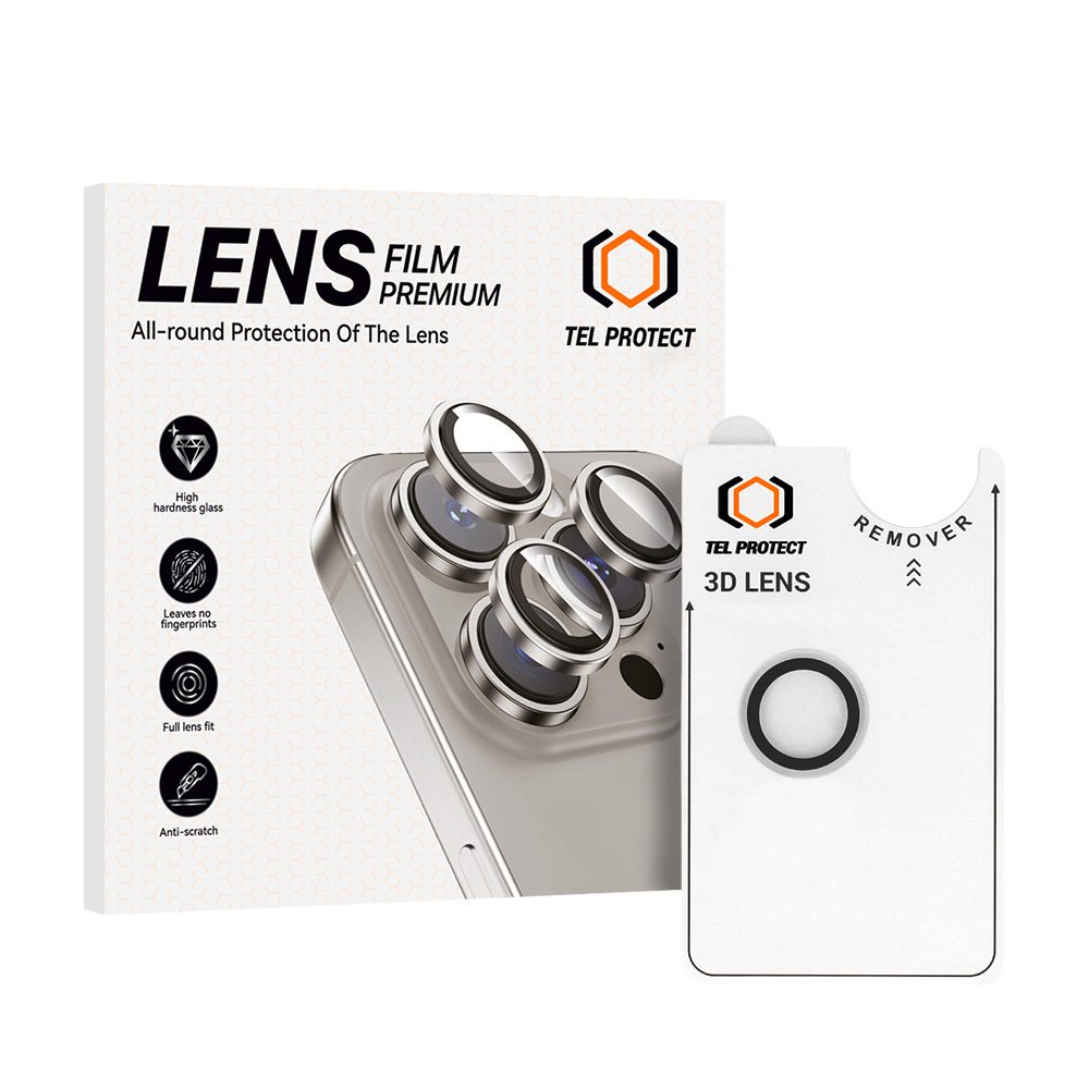 product-103358 Tempered glass Tel Protect 3D Lens on camera for Iphone 17 Air transparent (lens 1 piece)