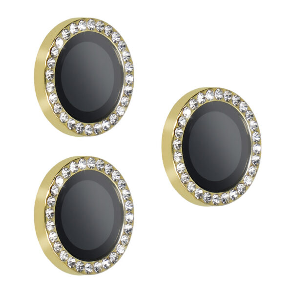 Tempered Glass HARD DIAMOND for camera (LENS) for Iphone 17 Pro/17 Pro Max gold (lens 3 pieces)