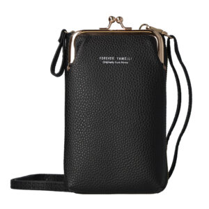 Knitted bag for phone design 2 black