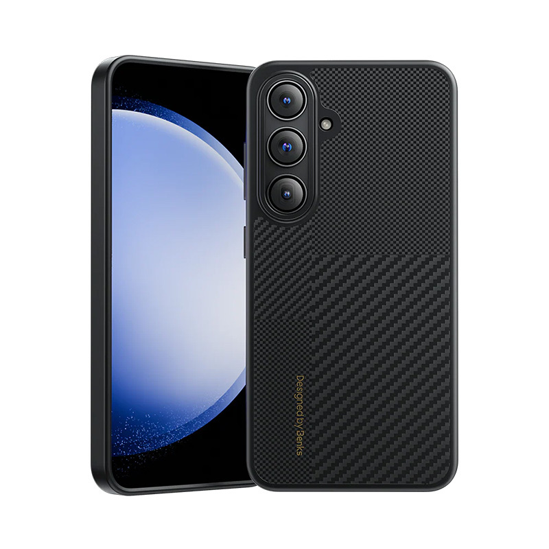 Benks Montage Magnetic Armor Pro Kevlar Case Metal Frame 600D+1500D (MA41) for Samsung Galaxy S24 Plus black