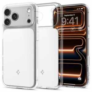 Case SPIGEN Ultra Hybrid "T" Mag Magsafe ACS10280 for Iphone 17 Pro Max - Clear/White