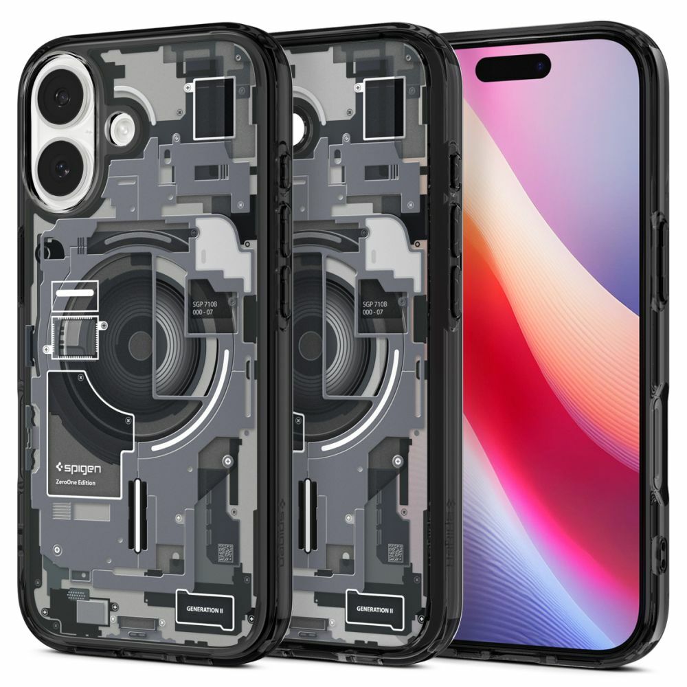 product-104215 Case SPIGEN Ultra Hybrid Mag Magsafe ACS10353 for Iphone 17 - Zero One Black