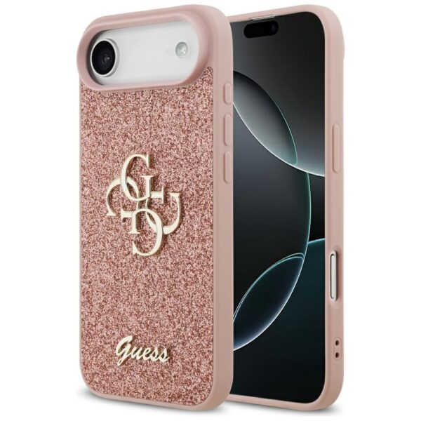 product-104367 Original Case GUESS Fixed Glitter Big 4G for Iphone 17 Air pink