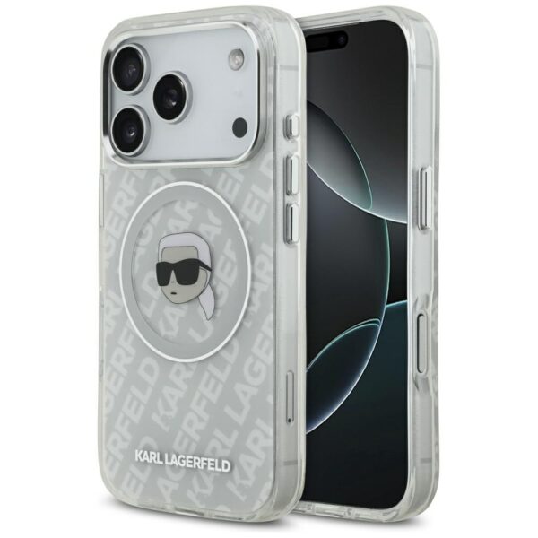 product-104460 Original Pouch KARL LAGERFELD IML Karl Head Logo MagSafe for Iphone 17 Pro grey