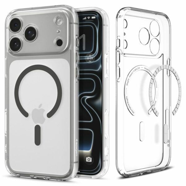 Case SPIGEN Ultra Hybrid Mag Magsafe ACS10283 for Iphone 17 Pro Max - Clear/Graphite