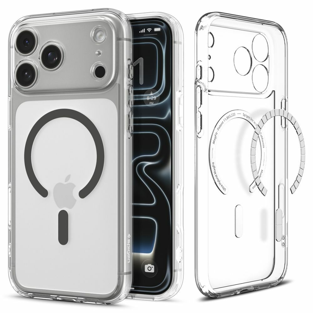 Case SPIGEN Ultra Hybrid Mag Magsafe ACS10283 for Iphone 17 Pro Max - Clear/Graphite