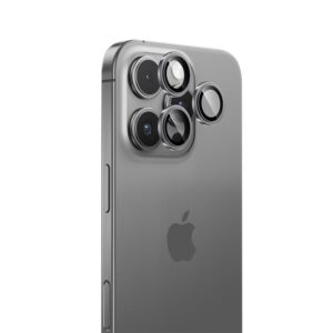 Benks Tempered glass Glass Warrior Lens Protector on camera for Iphone 16 Pro/16 Pro Max (lens 3 pieces) silver