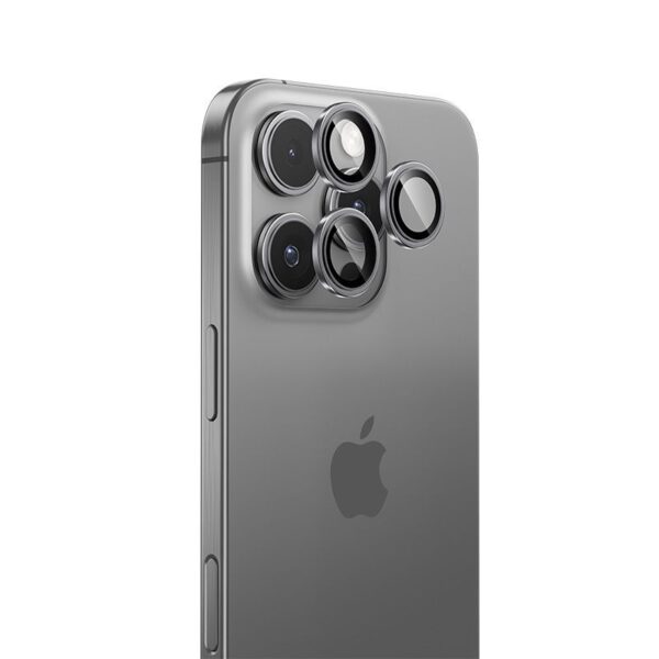 Benks Tempered glass Glass Warrior Lens Protector on camera for Iphone 16 Pro/16 Pro Max (lens 3 pieces) silver