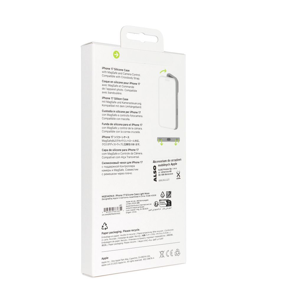 iPhone 17 Silicone Case with MagSafe - Light Moss