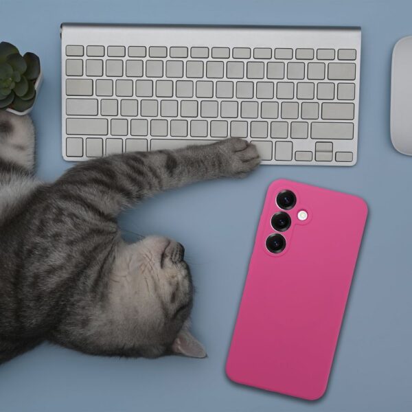 00ff116ce4f7e176e96d4027566efad6 Case SILICONE 2mm for SAMSUNG S26 compatible with MagSafe pink