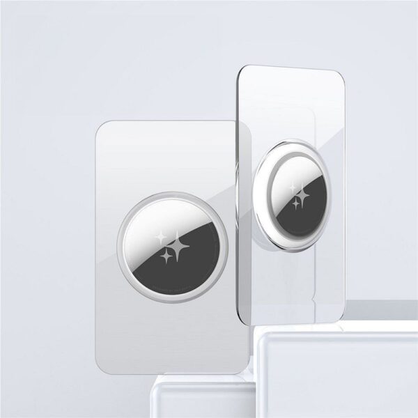 DUX DUCIS card-shaped protective case for AirTag 2 pcs transparent + black