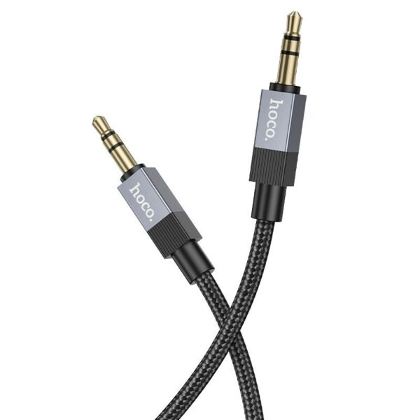 0124ef4d2b7475ca4846a9b0aa629f26 Cable AUX Jack 3,5 mm (male) to Jack 3,5 mm (male) Hoco 1 m UPA32 black