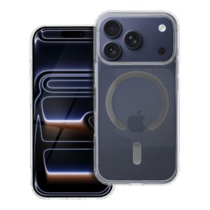 Drop Glue Colorful Ring Mag Cover compatible with MagSafe for IPHONE 17 Pro grey