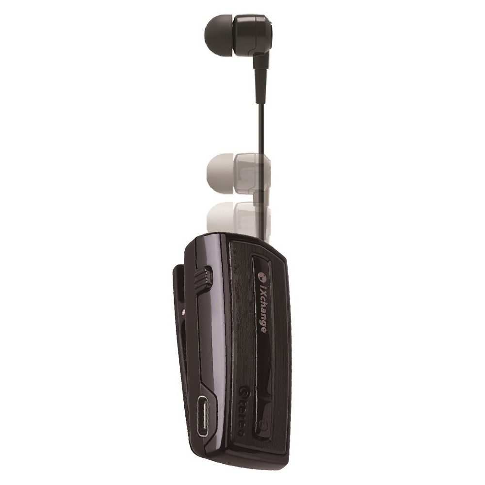 0285056 Ακουστικό Επαναφερόμενο BT με δόνηση iXchange UA28 V2.0 Μαύρο