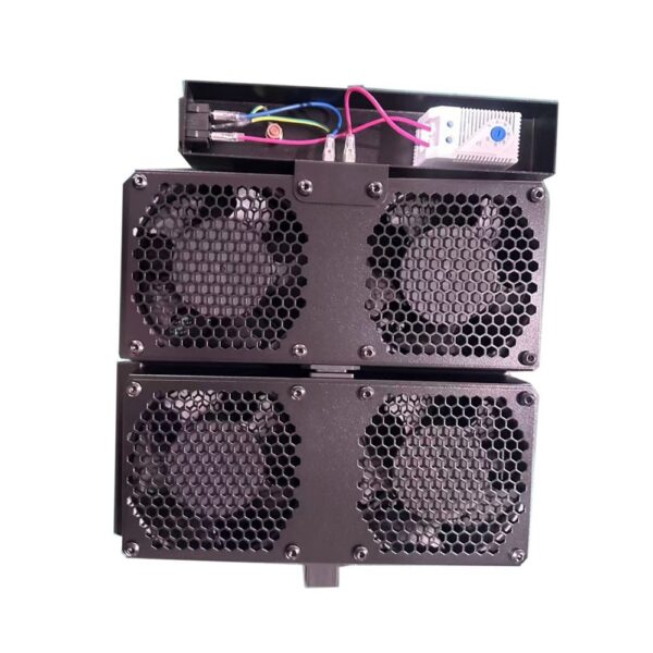 0285375 Μονάδα Ψύξης 4 Ανεμιστήρων με Θερμοστάτη Power On TSFAN-S4 για Επιδαπέδια Καμπίνα 600x800mm