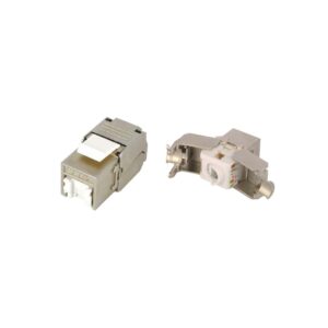 0285394 Βύσμα Keystone RJ45 CAT6A Power On KJ-C6A-F001-S FTP Toolless με καπάκι προστασίας