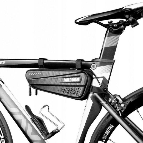 02dffa193e1906b1f5b1e246041a9b6f WILDMAN traveling bag under the bike frame with zipper 1,2L ES4 black