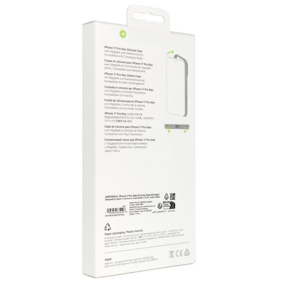 iPhone 17 Pro Max Silicone Case with MagSafe – Midnight