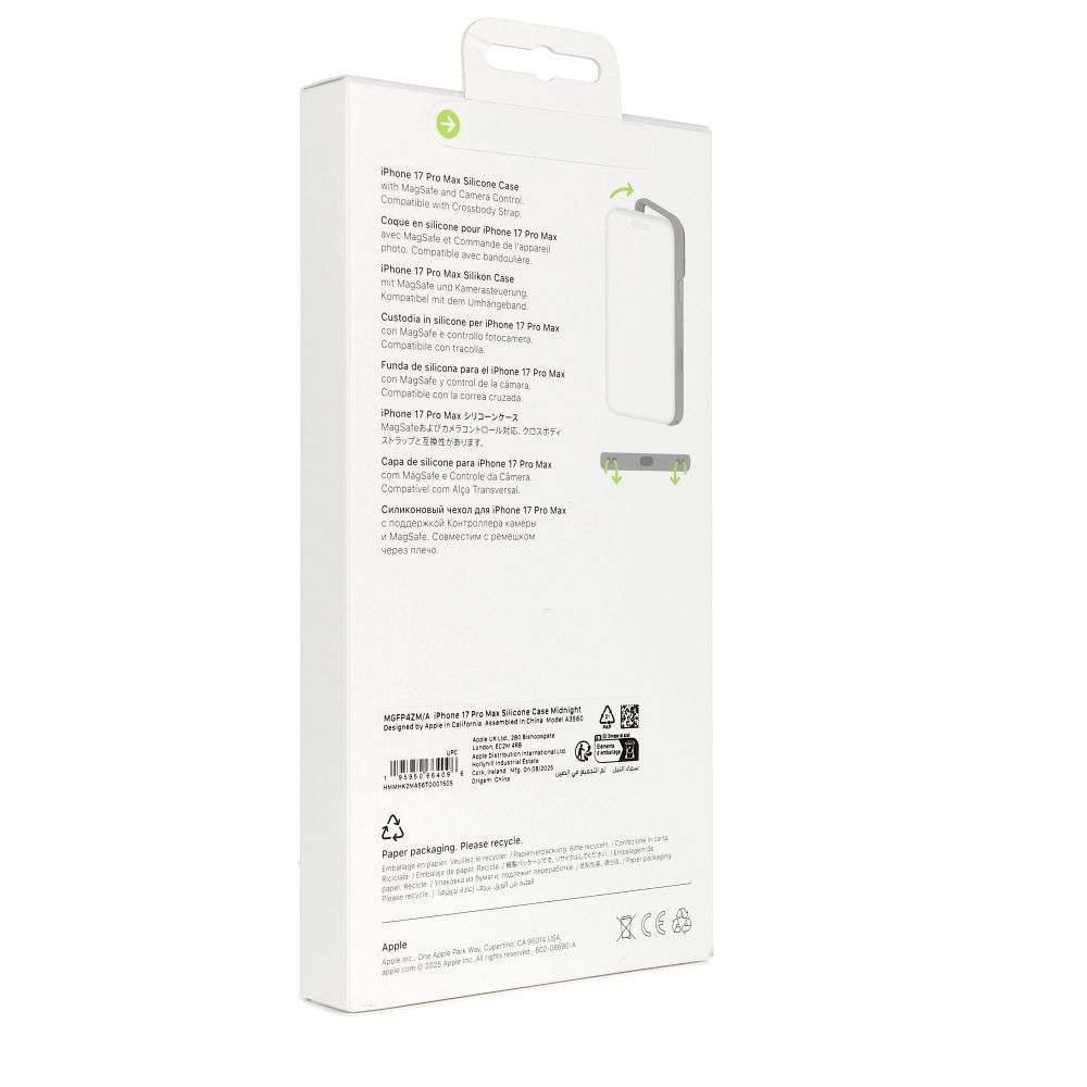 iPhone 17 Pro Max Silicone Case with MagSafe – Midnight