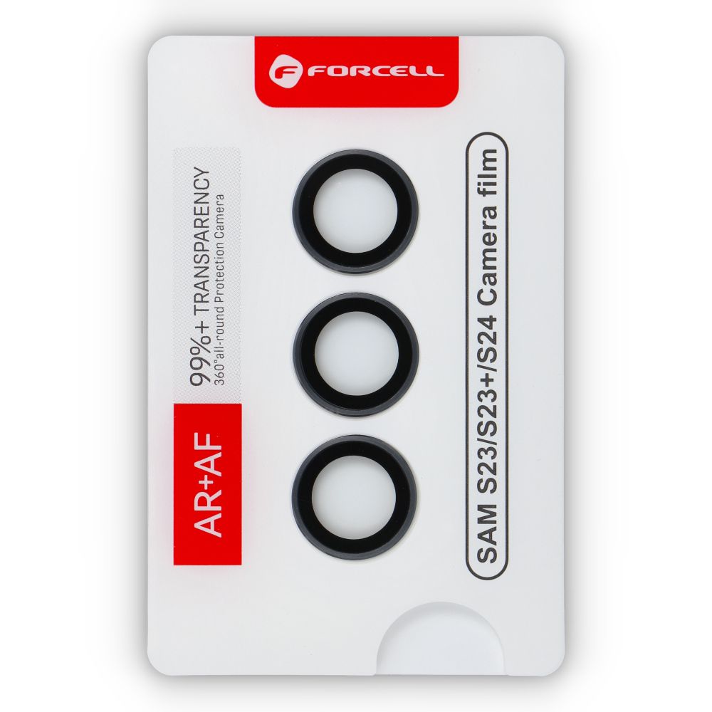 Forcell Premium Camera Lens Tempered Glass - for Samsung Galaxy S24 Grey