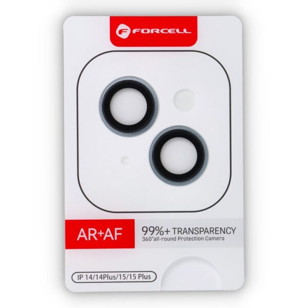 Forcell Premium Camera Lens Tempered Glass - for iPhone 15 / 15 Plus Blue