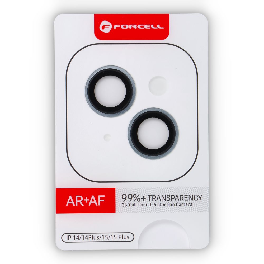 Forcell Premium Camera Lens Tempered Glass - for iPhone 15 / 15 Plus Blue