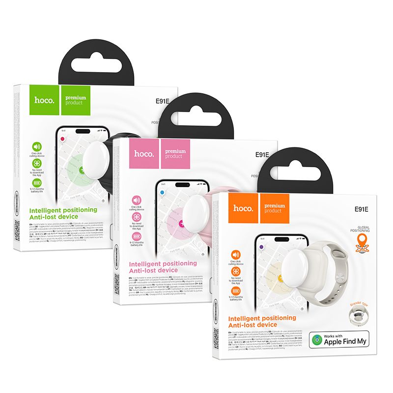 0889972f6862d1285cb66d5cfc7938a7 Locator compatible with Apple Find My Hoco E91E bracelet type black