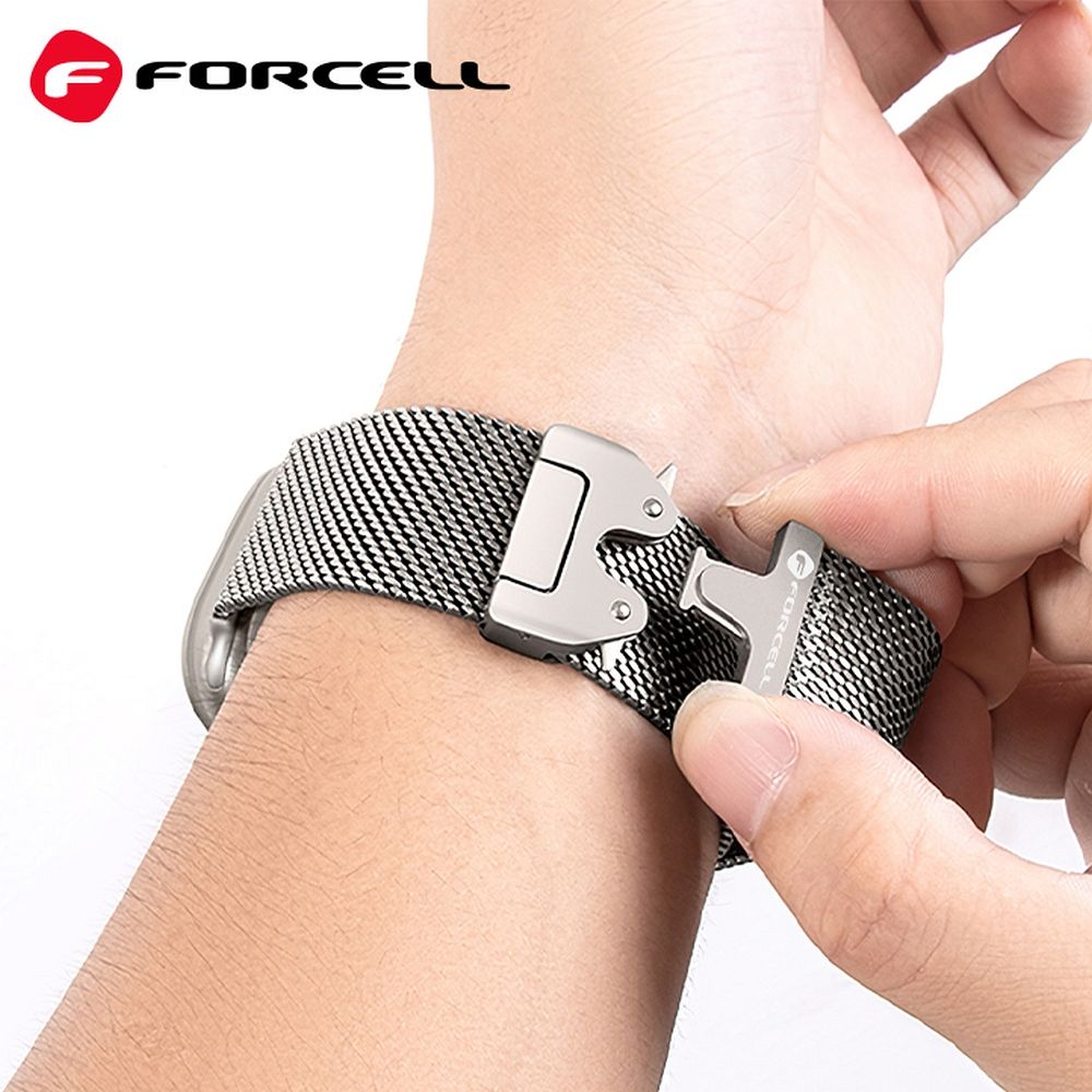 0c5488c81df0668d026d2d4281e54132 FORCELL F-DESIGN FA11 stainless steel strap for APPLE Watch 38 / 40 / 41 mm black