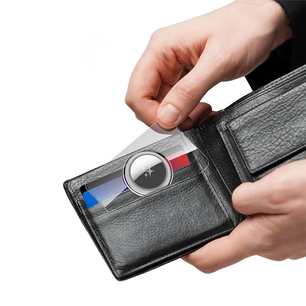 DUX DUCIS card-shaped protective case for AirTag 2 pcs transparent + black