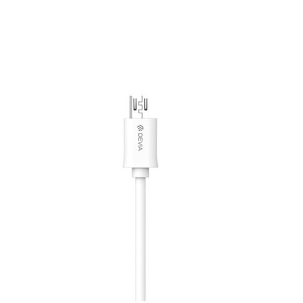 Devia cable Smart EC081 USB - MicroUSB 1,0 m 2,1A white