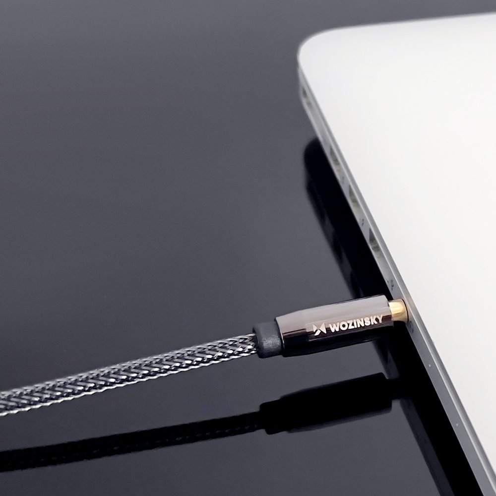 Wozinsky mini jack extension cable (female-male) AUX extension 5 m blackeng