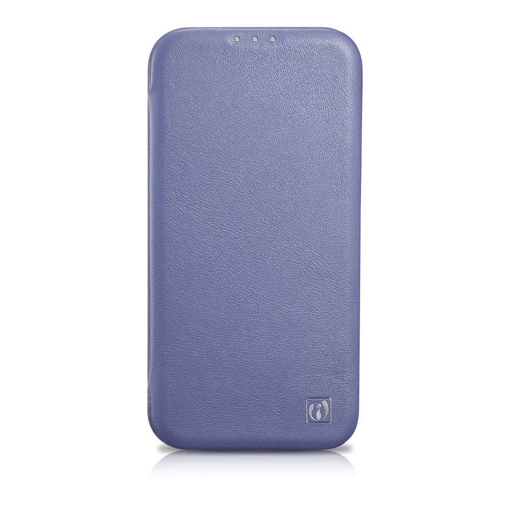 iCarer CE Premium Leather Folio Case iPhone 14 Pro Magnetic Flip Leather Folio Case MagSafe Light Purple (WMI14220714-LP)eng